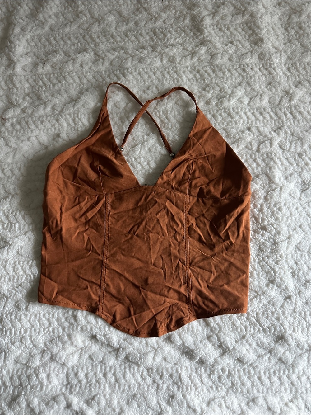 Rust Brown Women’s V-Neck Cami Top